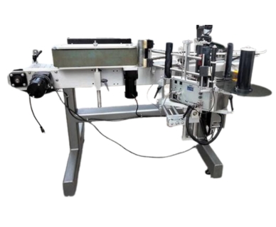 Quadrel model Moduline wraparound pressure sensitive labeler