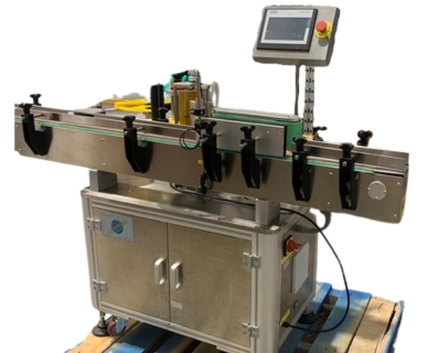 Saturn LAWA-A Wraparound Labeler with Accumulating Table